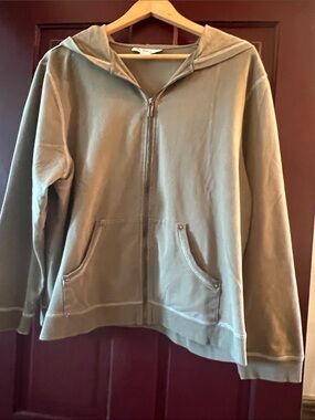 Style & Co. Olive Green Zip-Front Hoodie